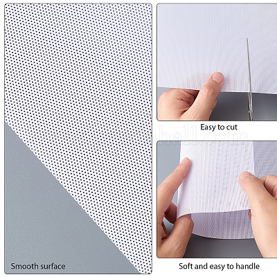 10 шт. 2 стиля пластиковых сетчатых холстовых листов AJEW-CP0009-04-1