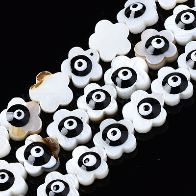 Бусины из натуральных пресноводных ракушек SHEL-Q025-004A-1