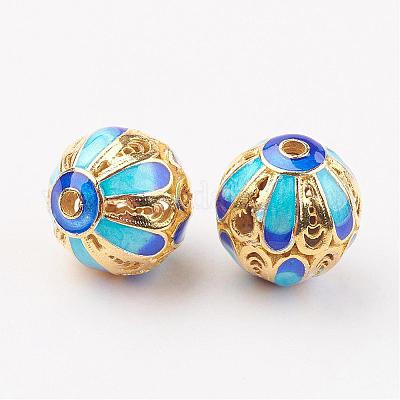 Латунь эмаль бисера KK-P091-03-1