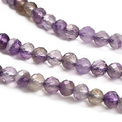 Natürlichen Amethyst Perlen Stränge&nbsp;G-RM2025-29-3mm-1