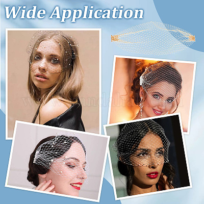 Нейлоновая сетчатая вуаль для лица OHAR-WH0034-10A-1