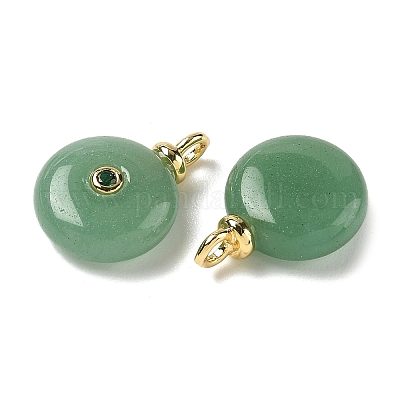 Естественный зеленый авантюрин подвески G-H328-08G-A06-1