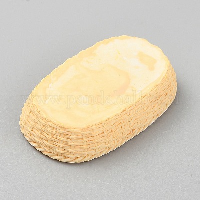 Мини-модель корзины из ротанга из смолы DJEW-CJC0002-04F-03-1