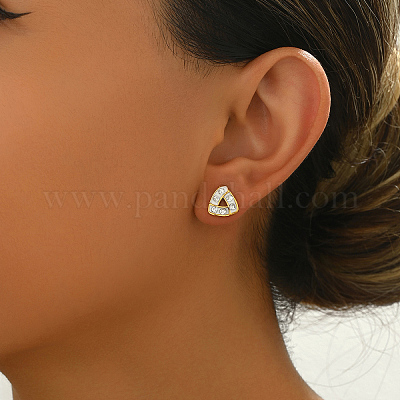 Элегантные винтажные серьги-гвоздики из сплава QQ0173-1-1