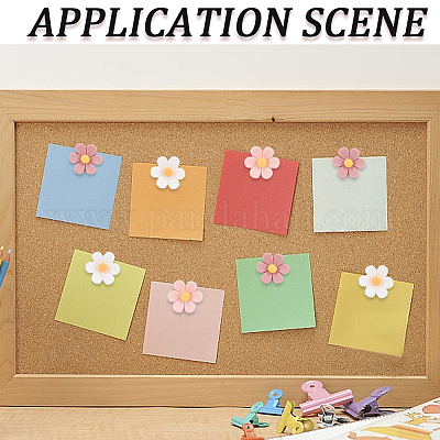 1 набор кнопок-булавок в виде цветка из смолы FIND-CN0001-81-1