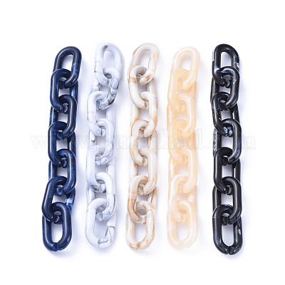 Акриловые кабельные цепи ручной работы AJEW-JB00590-1