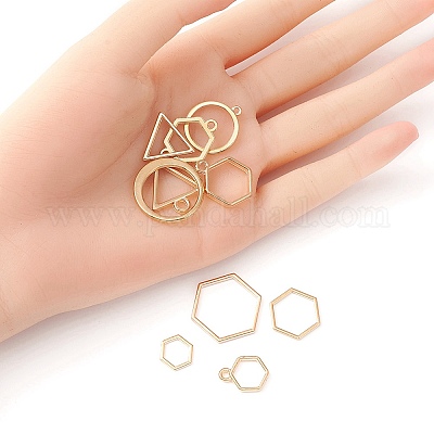 Подвески и звенья с открытой спиной из сплава PALLOY-YWC0002-01LG-1