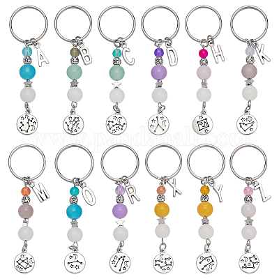 12шт брелок из сплава и стекла KEYC-PH01564-1