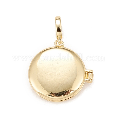 День матери латунные подвески-медальоны с микропаве из кубического циркония KK-A161-45G-1