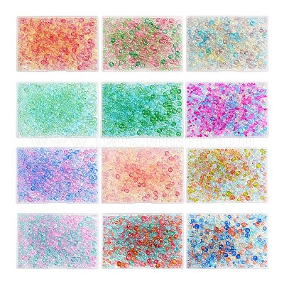 6 стиль градиент цвета прозрачные окрашенные стеклянные бусины нити DGLA-YW0001-28A-1