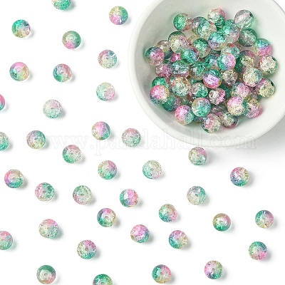 100шт хрустящие стеклянные бусины&nbsp;CCG-YW0001-19A-04-1