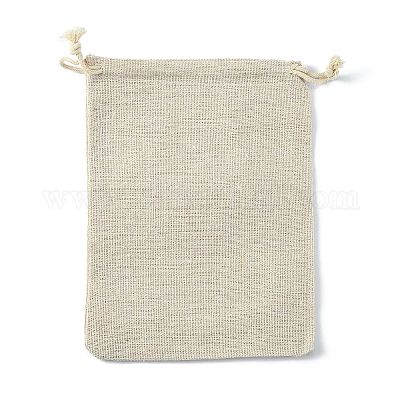 Drawstring мешки хлопка упаковка мешочки ABAG-R011-13x18-1