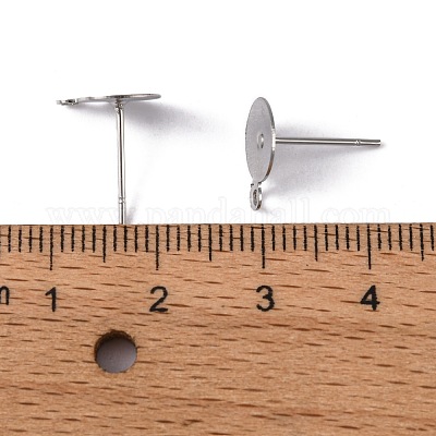 Фурнитура для сережек-гвоздиков из нержавеющей стали марки 304 STAS-E029-2-1