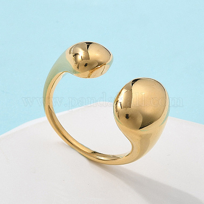 Кольца-манжеты из нержавеющей стали 304 для женщин RJEW-A063-01C-G-1