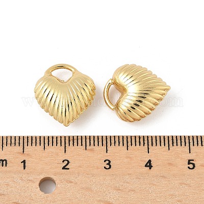 Подвески сердце латуни KK-M327-02B-G-1