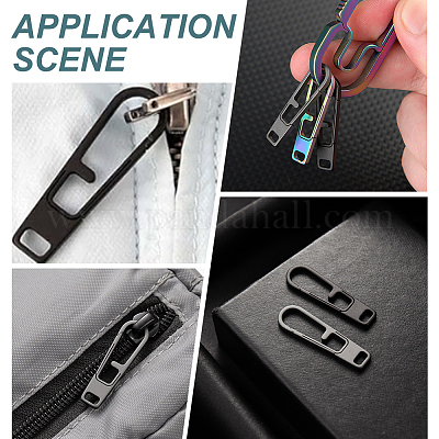 Язычки застежек-молний из титанового сплава&nbsp;PALLOY-WH0048-33A-1