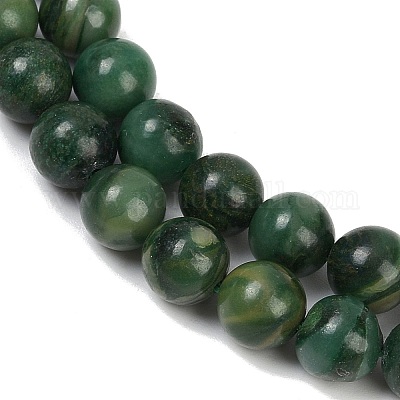 Natürliche afrikanische Jade Perlen Stränge&nbsp;G-K091-6mm-1