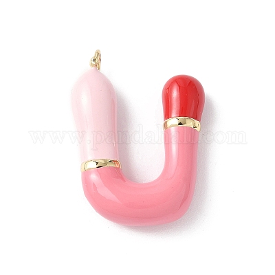 Латунь эмаль подвески KK-E093-03G-U-01-1