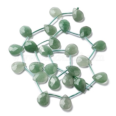 Естественный зеленый авантюрин бисер нитей G-K382-C08-01-1
