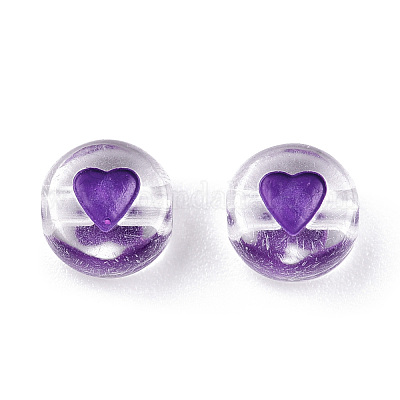 Прозрачные бусины из акриловой эмали MACR-N008-60E-1