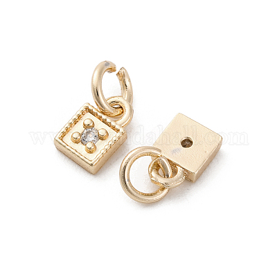 Латунные микро проложить кубического циркония подвески KK-C071-12KCG-1