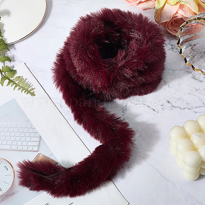 Рулон ткани из искусственного меха и синели для украшения рождественской елки или изготовления бантов для венков FIND-WH20003-95B-1