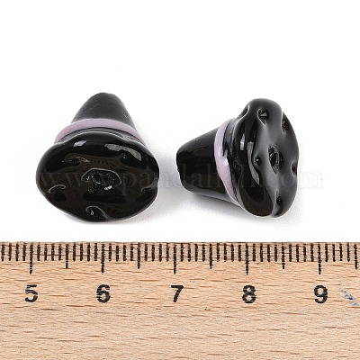 Хэллоуин бусины лэмпворк ручной работы LAMP-Z016-01B-1