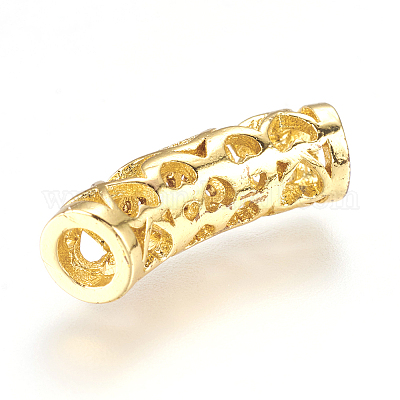 Латунные микро проложить кубического циркония бусы X-ZIRC-J018-25G-1