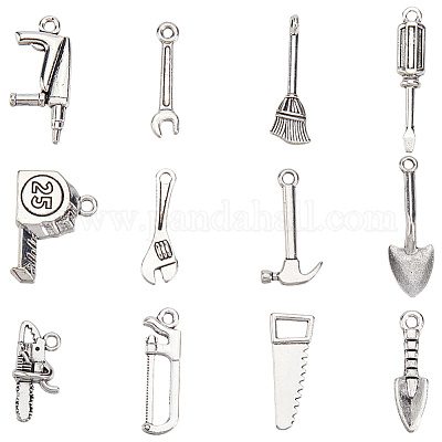 96шт 12 стиля подвески из сплава в тибетском стиле TIBE-SC0002-26-1