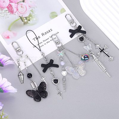 Наборы мобильных ремешков из сплава 4 шт. DIY-SZ0009-99-1