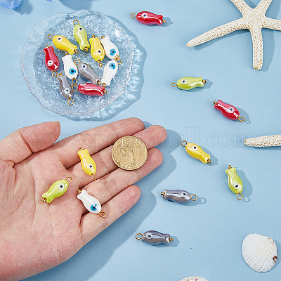 20 шт. 5-х цветные фарфоровые подвески ручной работы&nbsp;PALLOY-HS00036-1