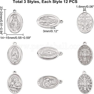 36 шт. 3 подвески из нержавеющей стали 201 STAS-UN0025-58-1