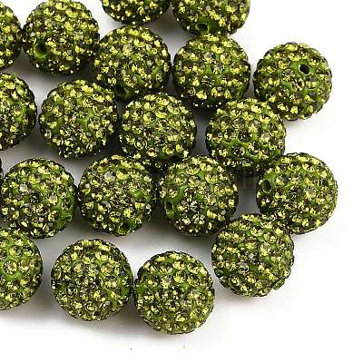 Бусины с класс А стразами RB-B027-24-1