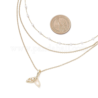 Подвеска из латуни с прозрачными кубическими цирконами NJEW-JN05472-03-1