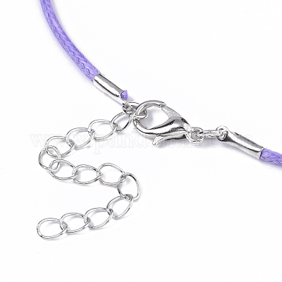 Воском хлопка ожерелье шнура материалы MAK-S032-1.5mm-B10-1