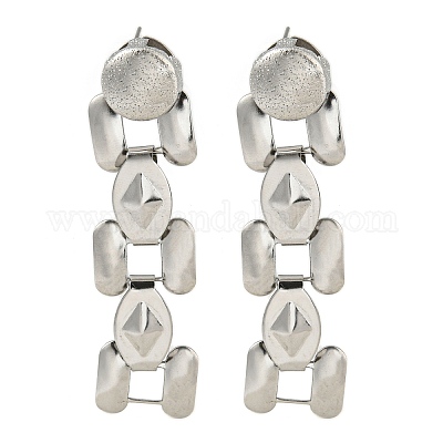 Серьги-гвоздики из нержавеющей стали 304 EJEW-S229-11P-1