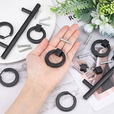 8 комплект ручек для ящиков из цинкового сплава и нержавеющей стали FIND-AR0001-45EB-1