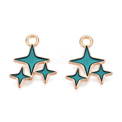 Подвески из эмали и сплава ENAM-T020-38D-RS-1