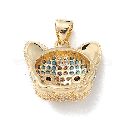 Латунные микро проложить кубического циркония подвески KK-M240-10-1