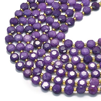 Нити бусин из натурального кварца окрашенные G-C116-A35-02-1