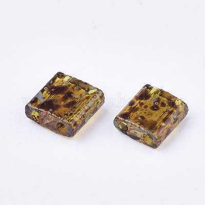 Прозрачные стеклянные бусы с 2 отверстием&nbsp;SEED-S023-30C-20-1