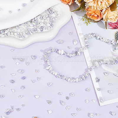 2 нити натуральных фиолетово-бирюзовых бусин G-BBC0001-45-1