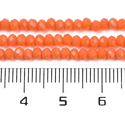 Непрозрачные сплошной цвет стеклянной бусины пряди GLAA-F078-A03-1