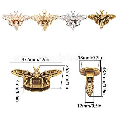 Аксессуары для закручивания мешка из сплава цинка AJEW-GF0002-42-1