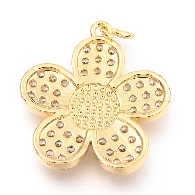 Латунные микропаве прозрачные подвески с фианитом KK-I683-05B-1