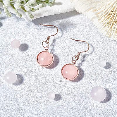 Природного розового кварца кабошонов G-GA0001-05-1