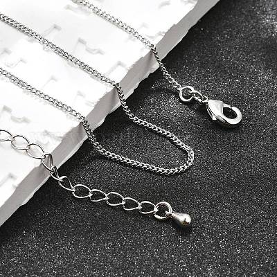 Долговечные латунные ожерелья с ожерельем из латуни NJEW-K112-07P-NF-1