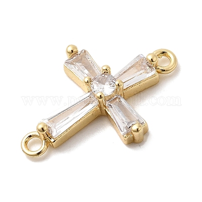 Латунные подвески из прозрачного кубического циркония KK-H529-39D-G-1