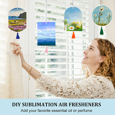 1 Set of DIY Sublimation Car Air Freshener Blanks Felt Air