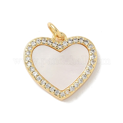 Латунь микропаве фианиты с подвесками-ракушками KK-L239-059G-1